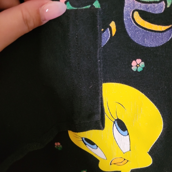 Vintage Tweety Bird Hoody Light Sweater - Picture 4 of 5